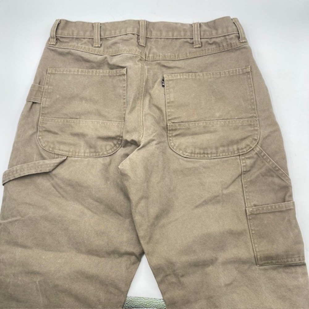 Lakin McKey Double Knee Carpenter Work Pants Mens 34x30 Brown Canvas Utility VGC